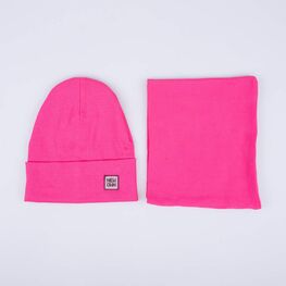 07811925-40 Комплект шапка+снуд детский фуксия для девочки фуксия фото №2