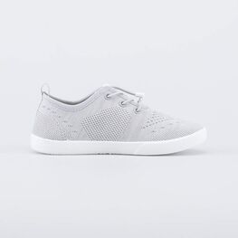 531239-18 Кеды из вязаного текстиля для девочки светло-серый для девочки светло-серый фото №2