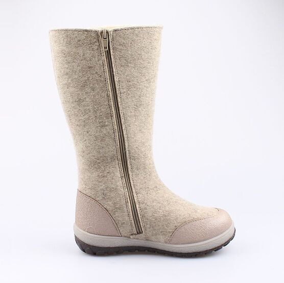 867074-41 Валенки с вышивкой Гуслица для девочки серый фото №2