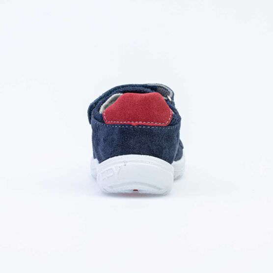 222085-21 Сандалии из натурального нубука для мальчики син-кра фото №5