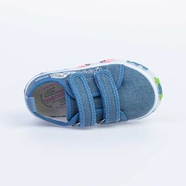 231149-11 Кеды с LED-подсветкой на подошве для девочки голубой фото №4