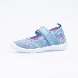 431150-11 Текстильная обувь для девочки голубой