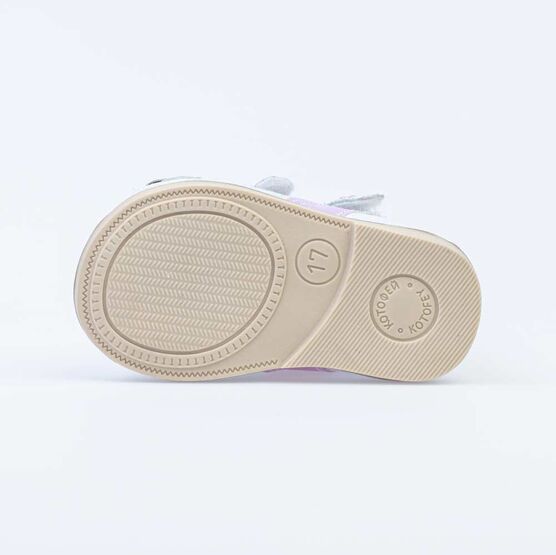 022088-23 Босоножки для девочки кожаные для девочки белый фото №3