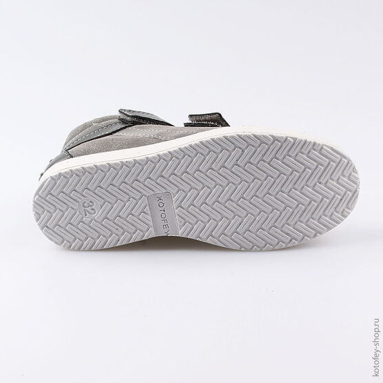 652110-32 Ботинки для мальчики серый фото №3