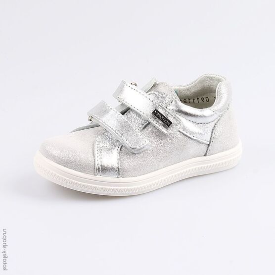 332097-23 Полуботинки для девочки серебрист.