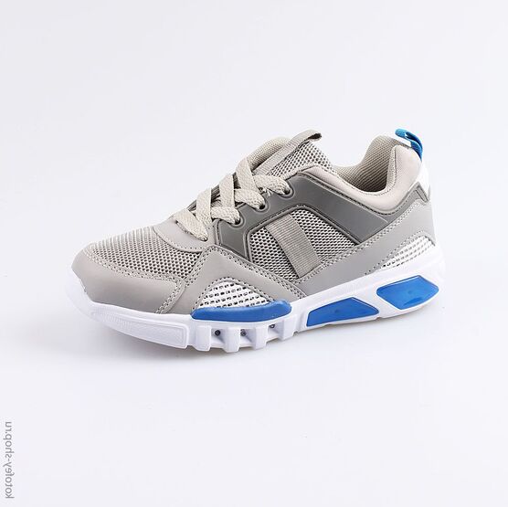 644223-73 Кроссовки с LED-подсветкой на подошве для мальчики серый