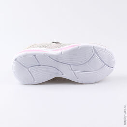 644211-71 Кроссовки с LED-подсветкой на подошве для девочки сер-роз фото №3