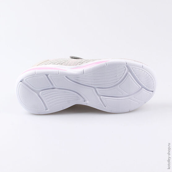 644211-71 Кроссовки с LED-подсветкой на подошве для девочки сер-роз фото №3