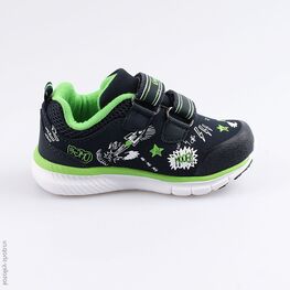 144112-71 Всепогодные кроссовки из материала SoftShell для мальчики син-зел фото №2