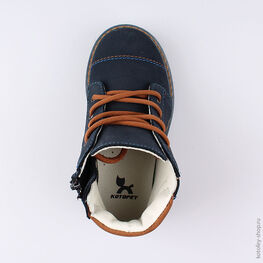 352209-22 Ботинки для мальчики син-кор фото №4