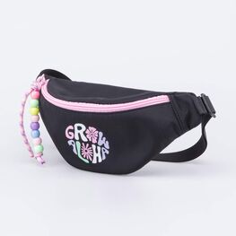 02819013-40 Сумка поясная с бусинами для девочки для девочки черный фото №2