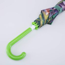 03707208-40 Яркий зонт-трость для детей Тигренок в тропиках для мальчики зеленый фото №4