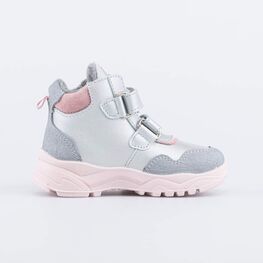 452130-32 Утепленные спортивные ботинки для девочки серебристый фото №2