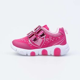 144163-71 Кроссовки с LED-подсветкой на подошве для девочки фуксия фото №2