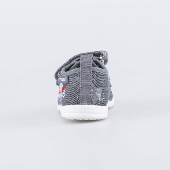 131158-11 Текстильные туфли для мальчики серый фото №5