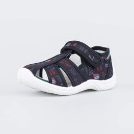 221147-12 Хлопковые сандалии Солнечные очки для мальчики черный