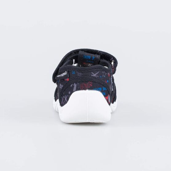 221147-12 Хлопковые сандалии Солнечные очки для мальчики черный фото №5