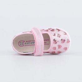 231245-11 Нарядные туфли Сердечки для девочки розовый фото №4