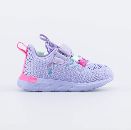 144202-12 Кроссовки для девочки из вязаного текстиля для девочки сиреневый фото №2