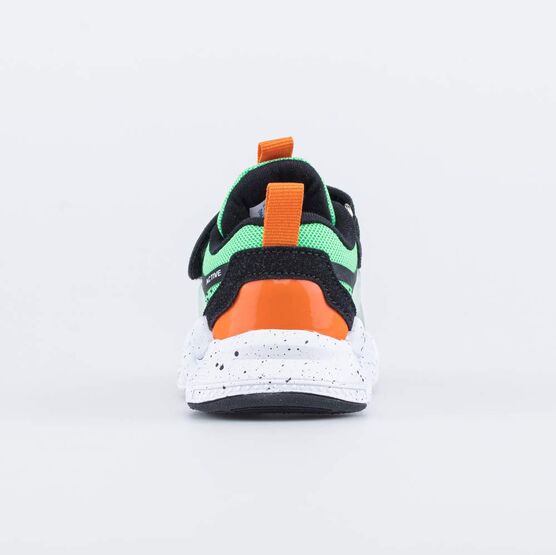 144213-71 Легкие кроссовки для мальчика для мальчики чер-зел фото №5