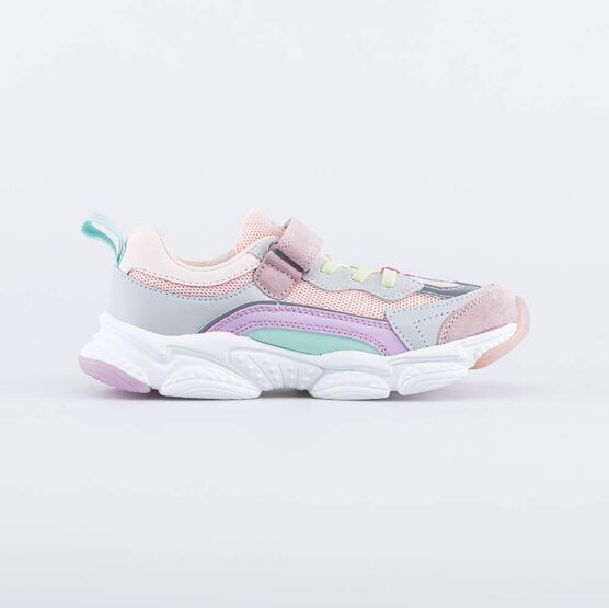 644381-71 Кроссовки для девочки для девочки роз-сер фото №2