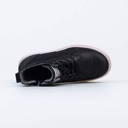 652212-31 Черные утепленные ботинки для девочки черный фото №4