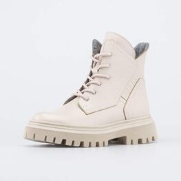 652213-32 Утепленные ботинки подростковые для девочки бежевый