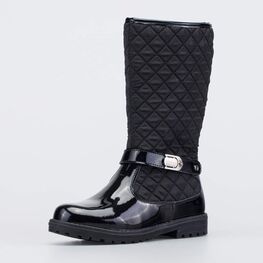 664144-31 Сапоги для девочки-подростка для девочки черный