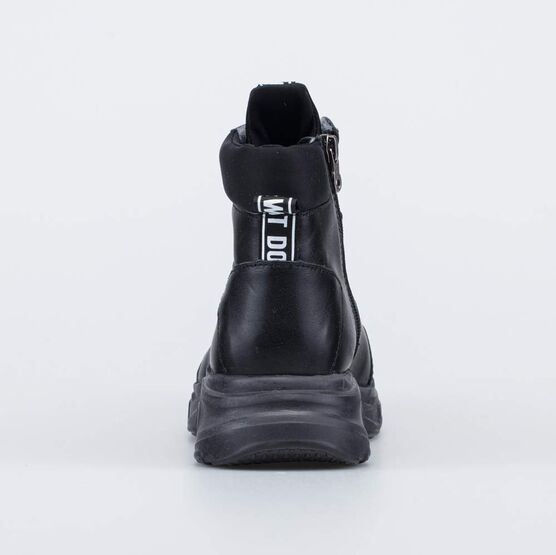 752217-33 Утепленные ботинки для девочки на весну/осень для девочки черный фото №5