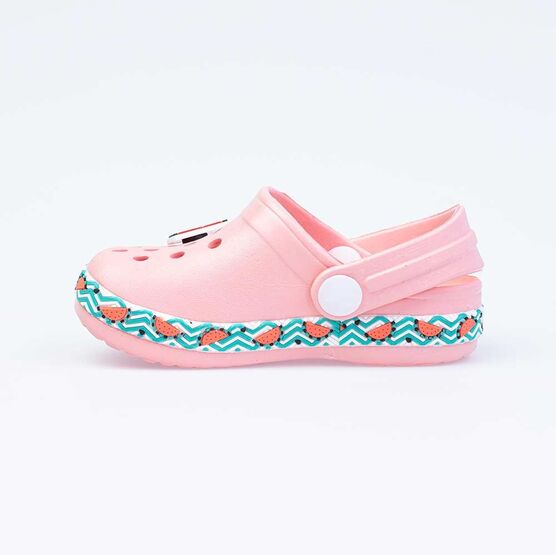 325073-02 Пляжные клоги из ЭВА Арбузы для девочки коралл фото №2