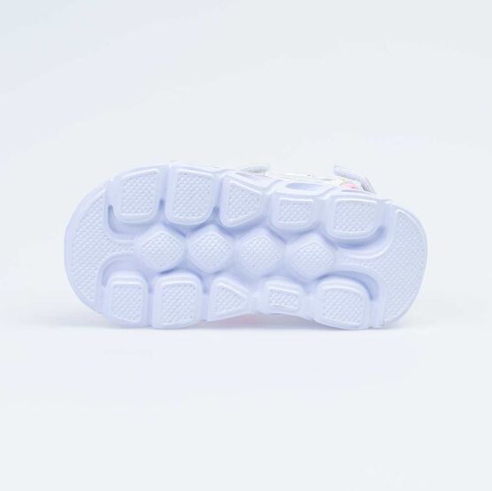 123013-11 Пляжная обувьс LED-подсветкой на подошве для девочки персиковый фото №3