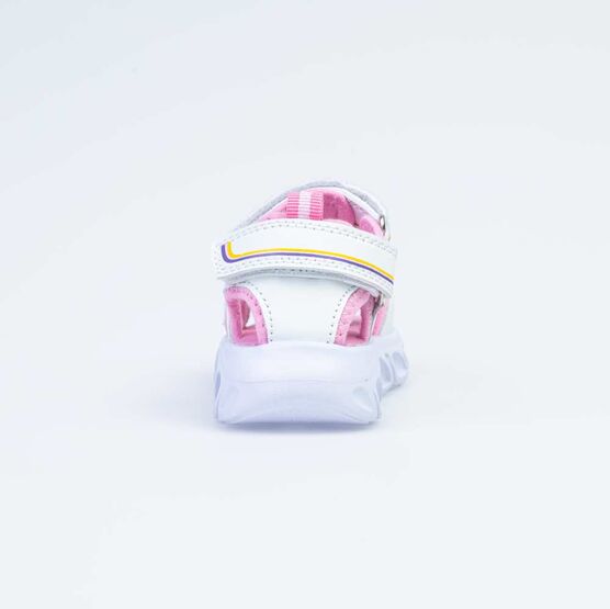 123013-11 Пляжная обувьс LED-подсветкой на подошве для девочки персиковый фото №5