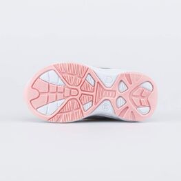 144201-73 Кроссовки с кожаными вставками для девочки сер-роз фото №3