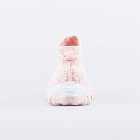 641030-11 Кроссовки-носки из вязаного текстиля для девочки розовый фото №5