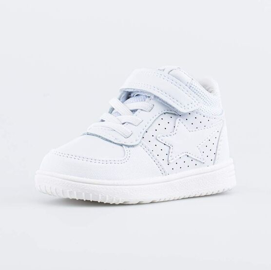 154006-23 Белые демисезонные ботинки Звезда для мальчики белый