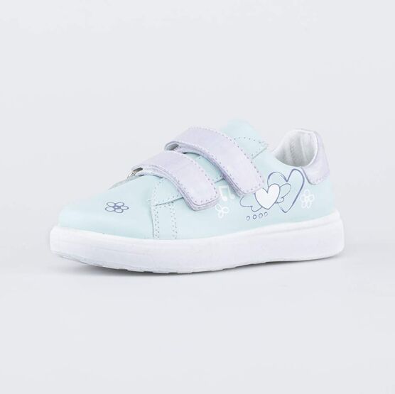 132167-21 Полуботинки из натуральной кожи для девочки мятный