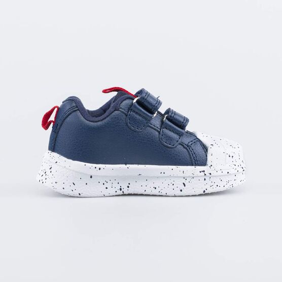 134022-71 Кожаные полуботинки с LED-подсветкой для мальчики синий + красный фото №2