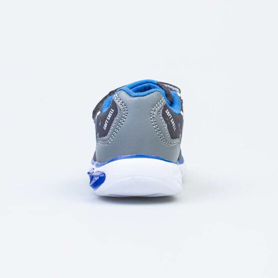 144164-72 Всепогодные кроссовки из материала SoftShell с подсветкой на подошве для мальчики сер-син фото №5