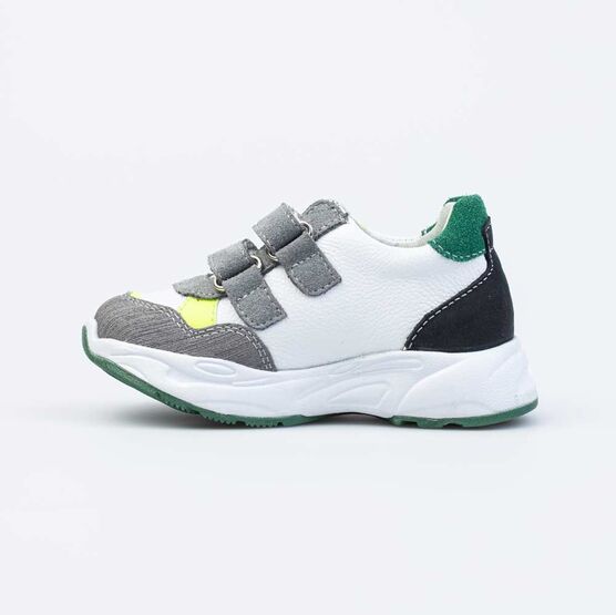 132164-21 Полуботинки для мальчики сер-бел-зел фото №2