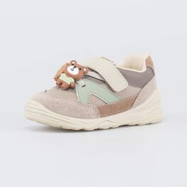 044015-11 Детские кроссовки для мальчика для мальчики бежевый,серый,зеленый