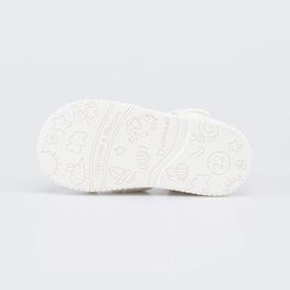 121074-72 Текстильная обувь для первых шагов Бабочка для девочки молочный фото №3