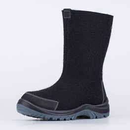 967058-42 Высокие валенки с подкладкой для мальчики черный