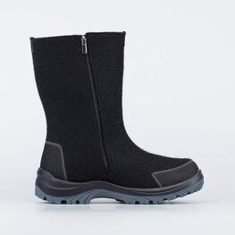 967058-42 Высокие валенки с подкладкой для мальчики черный фото №2