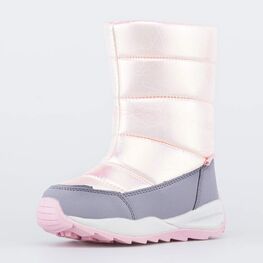 464931-41 Розовые мембранные сапожки для девочки розовый