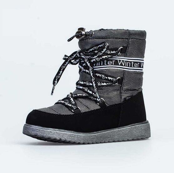 764921-43 Мембранные сапожки для девочки черный