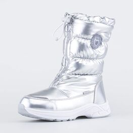 764924-42 Мембранные сапожки для девочки серебрист.