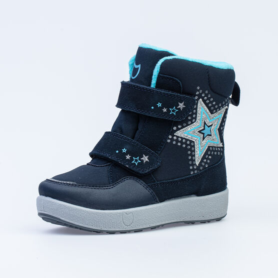 254983-44 Мембранные ботинки для девочки син-гол