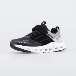 744282-12 Кроссовки с Softshell и усиленной амортизацией для мальчики черный + серый