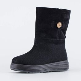 867131-41 Валенки с мягким голенищем для девочки черный