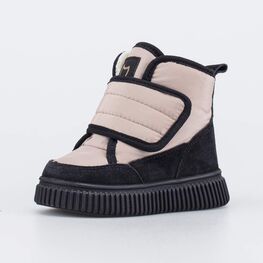 154018-42 Зимние сапожки-дутики для девочки для девочки бежевый